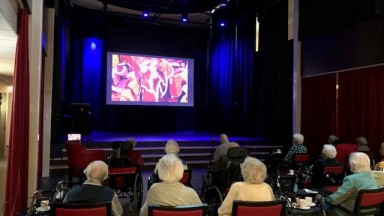 Mozaiek in teken van bloemencorso
