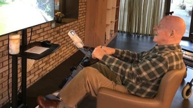 Deze bewoner van Mozaiek wil elke dag wel op het fietslabyrint