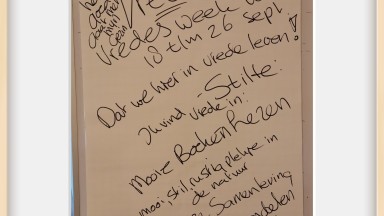 Vredesweek in De Vijverhof