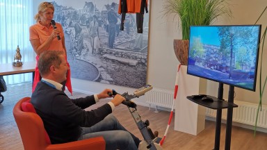 Fietslabyrint bij De Vijverhof