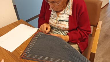 Placemat borduren bij Mozaiek