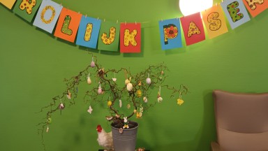 Paasversieringen bij Mozaiek