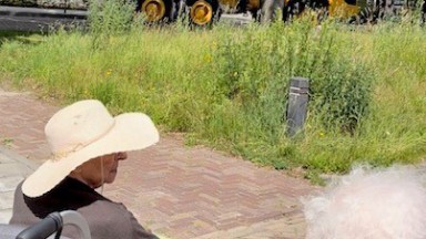 Protesterende boeren in Beilen