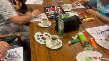 Herfstbomen in Mozaiek