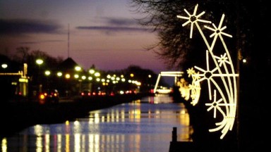 Prachtige lichtjesroute in Rolde