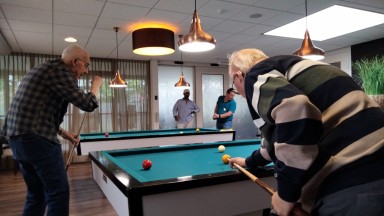 Elke woensdag is het biljart dag in De Vijverhof