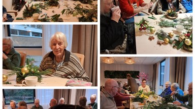 In De Vijverhof genieten we nog even na van Kerstmis