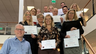 Zorggroep Drenthe rondt Lean Orange Belt training af