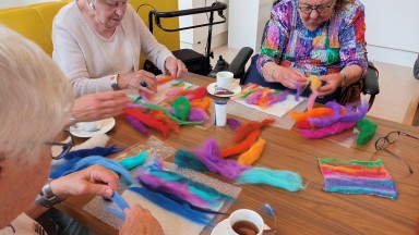 Workshop kleurrijk vilten