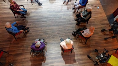 Bewegen Mozaiek in het teken van de herfst