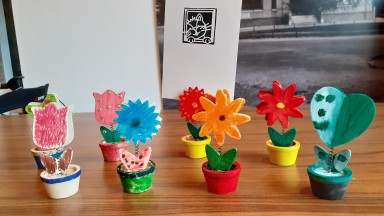 Versierde memoclips in Mozaiek