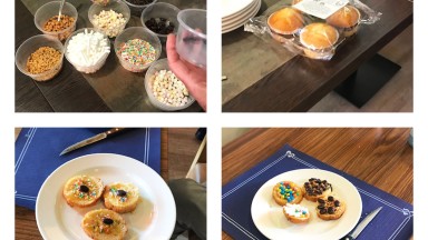 Versierde cupcakes in Mozaiek