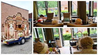 Orgelman op bezoek bij Mozaiek