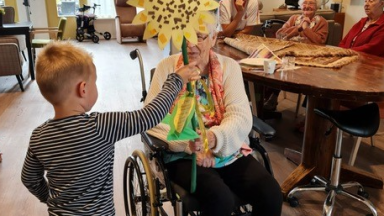 Kinderen van Olke Bolke op bezoek in Spectrum