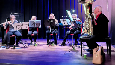 Kerstzang in Mozaiek