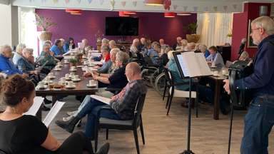 Muzikale samenwerking tussen koor ‘Vriendenkring’ en De Wenning