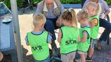Stoepkrijten bij De Wenning