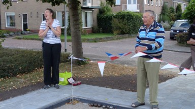 Opening jeu de boules baan tijdens Burendag