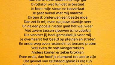 Gedichtendag: een ode aan de rollator