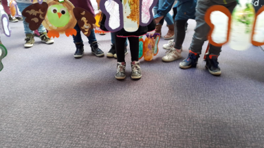 Lampion lopen in De Wenning